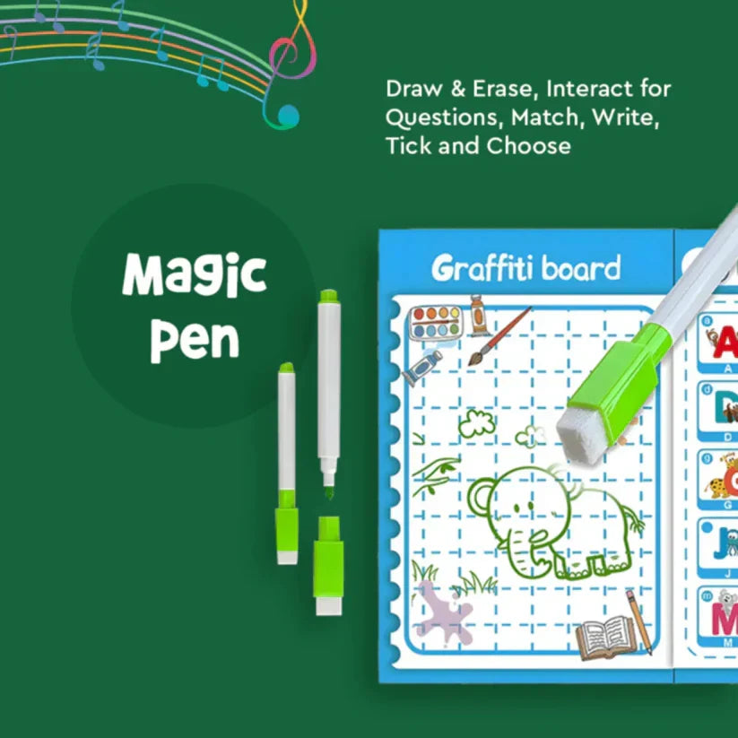 Kids Intelligence Book, Phonic learning with English Letters & Words, poems, relations & much more Learning with figures & voices